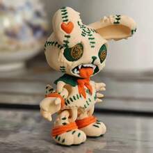 Gothic Rabbit 3D Printed Dark Style Personalized Exquisite Pendant - Multicolor - View 3