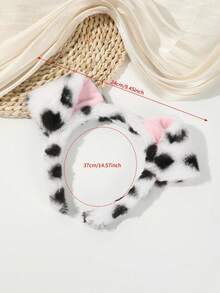 1个卡通毛绒猫耳发箍，趣味头饰，可用于洗脸、节日、派对、主题公园、送礼、拍照、表演等场合，也可作发箍或发圈使用。 - 彩色 - 查看 10