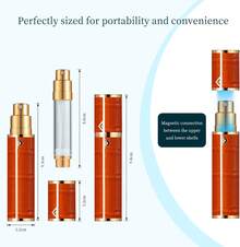 5ml Refillable Perfume Atomizer - Portable Mini Cologne Dispenser For Travel (Orange) - Orange - View 5