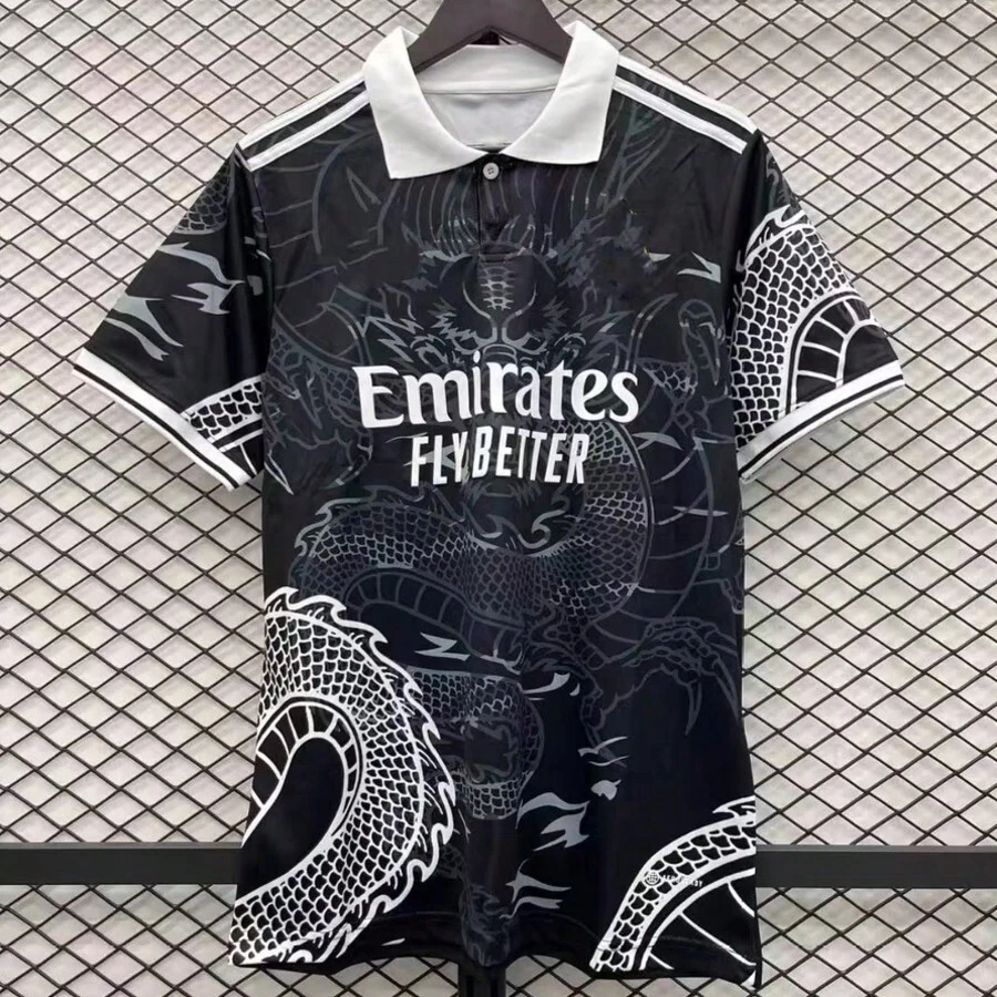 Madrid Special Edition Soccer Jersey- Black Dragon Short-Sleeved T-Shirt - màu đen - Xem 1