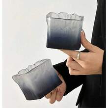 Glass Ashtray, Portable Decorative Modern Ashtray, Suitable For Home, Office, Indoor And Outdoor Patios, For Home Use, Bedroom, Hotel, Office, Glacier Glass Ashtray. - Multicolor - View 8