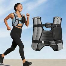 Senmeo 12LB Weighted Vest With Reflective Strips, Unisex Design For Running/Training/Workout/Strength Training - xám - Xem 12