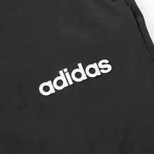 Adidas 阿迪達斯女款春夏舒適直筒防紫外線休閒運動褲 - 黑色 - 查看 3