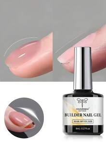 Gel transparente COLOURSMILE para realzar las uñas, extensiones de gel, base de gel en un solo frasco, extensiones de uñas de gel UV-LED, ajustable - Multicolor - Ver 16