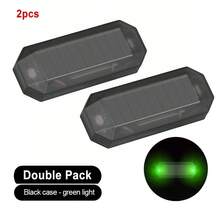 Luz LED de advertencia para motocicleta, lámpara de alarma de  antirrobo para bicicleta y coche, luz intermitente de colisión trasera, 1/2 Uds. ZS1F - 2 piezas azules - Ver 19