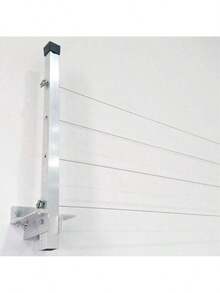 Premium Reinforced Aluminum Retractable Wall-Mounted Clothesline - Supports Up To 80kg - 彩色 - 查看 3