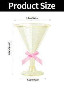 3/1 Pc Martini Glass, Unbreakable Plastic Champagne Flute, Shatterproof Champagne Cup, Suitable For Wedding, Birthday Party, Gathering - Multiple Colors/random Styles - View 19