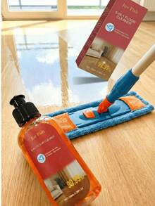 1瓶100毫升五合一地板清洁浓缩液，含海绵和毛巾，适用于木地板、瓷砖和大理石等多种表面，益生菌深层清洁去污，抛光增亮，清新香氛，家用清洁用品及家居护理 - 液體 - 查看 12