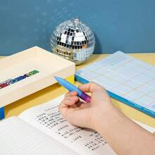 4 Pcs/Box Gel Pens, Rotating Gel Pens, Starry Flying Saucer Series, Fun And High-Value Student Stationery Pens For Writing, Exams, And Answering Questions - Starship - View 5