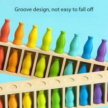 Bộ trò chơi xếp hình chai màu sắc 21 mảnh, bao gồm rèn luyện trí nhớ và tư duy logic - trò chơi chiến lược phối màu, gồm 20 chai màu sắc khác nhau và hộp đựng, thích hợp cho các buổi họp mặt gia đình, tiệc sinh nhật hoặc Halloween, giúp tăng cường trí nhớ và kỹ năng giải quyết vấn đề, hoàn hảo cho các trò chơi đồng đội và tư duy chiến lược. - Nhiều màu - Xem 8