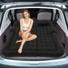 SHIOUCY Black Inflatable Mattress Set, Car SUV Air Bed Inflatable, Car Inflatable Bed Set For Most Small Car/ Medium Car/Suv / Business Car Either. - Black - View 12