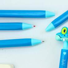 Zootopia Click Ballpoint Pen, Cartoon Grey Ballpoint Pen, Zootopia Party Favors, Creative Cartoon Shaped Ballpoint Pen, Cute Zootopia Neutral Pen, Click Ballpoint Pen, Attractive Creative Stationery, Creative Student Drawing Supplies - 0.5mm - View 5