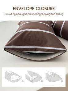 四件套100%纯棉床上用品，易于打理，柔软亲肤，包含1张床单、1张床笠、2个枕套，透气舒适，简约风格，是送给父母和朋友的绝佳礼物。 - 彩色 - 查看 9