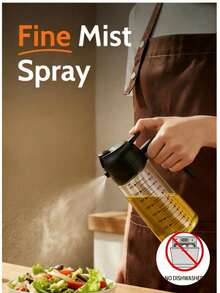 Glass Oil Sprayer Bottle With Measurement Scale, Suitable For Air Fryer And Grilling, Healthy And Precise Oil Control, High-Pressure Nano-Level Fine Mist, Leak-Proof Material - Graduated Version - View 3