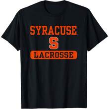Syracuse Orange Lacrosse Officially Licensed T-Shirt All Seasons,220g Pure Cotton Single-Sided Printed Crew Neck Short-Sleeved T-Shirt,Unisex Top,Base Layer - 顏色1 - 查看 1