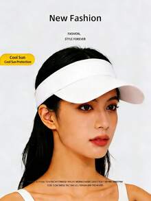 户外运动防晒帽、防晒帽、速干丝绸网球帽、户外运动防紫外线帽、女士夏季防晒帽、冰丝防紫外线帽、骑行防晒帽 - 彩色 - 查看 9