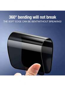 Yezodawee 1pc Ceramic Matte Anti-Spy Screen Protector Film, Non-Glass Material, Full Screen Anti-Spy, Compatible With Samsung Galaxy A16/A06/A05/A15 4G, A25/A35/A55, A04/A14 4G Anti-Fall Protective Film, A34/A54 5G/A04E Protective Film, A14 5G/A15 5G/A05S - Black - View 2