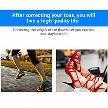 allux Valgus Cor Separador de dedos ultrno para uanetes ideal para uanetes de allux y uanetes separador ortopédico para pies y alio  dolor férula para el día o la noce S - como en la foto - Ver 6
