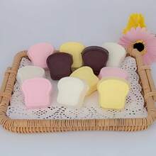 2026 New Arrival Soft Squishable Bread Slice Stress Relief Toy For Students & Teens, Random Color - Perfect Gift For Birthday, Holiday, Halloween, Christmas, Valentine's Day - Multicolor - View 2