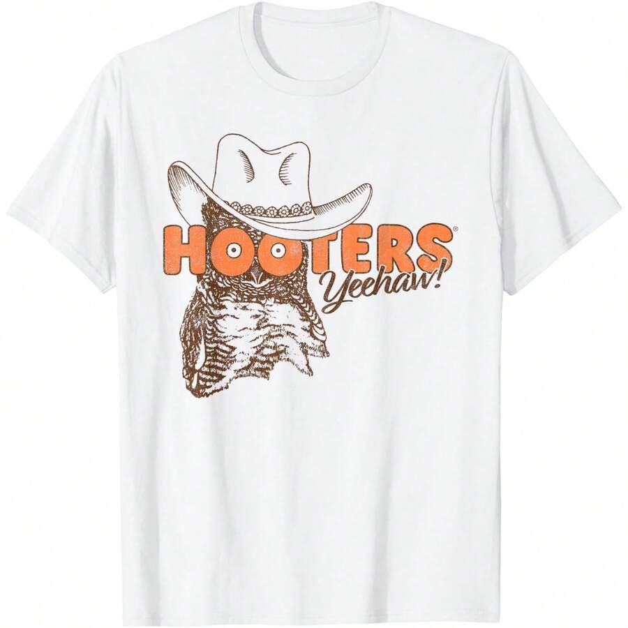 Hooter Hootie The Owl Yeehaw! Country Cowboy Logo Funny T-Shirt - Trắng 4 - Xem 1