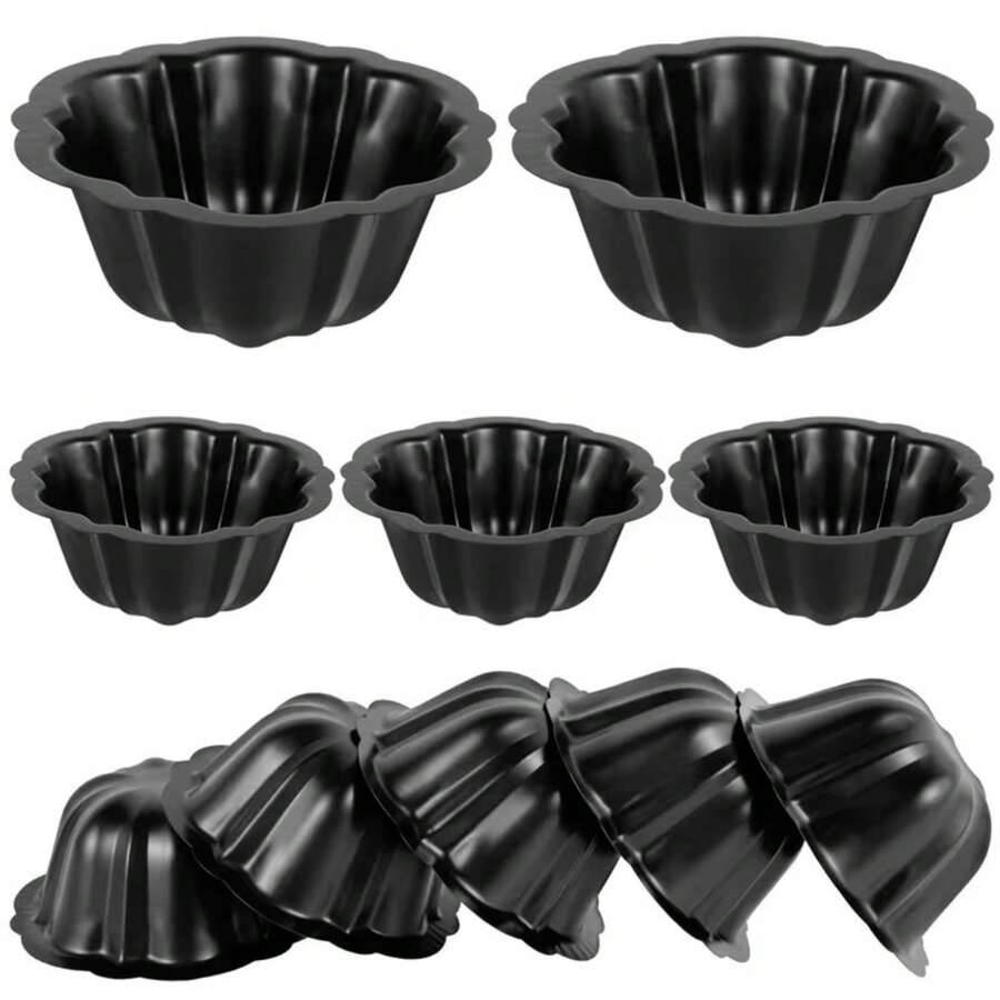 Khay nướng bánh mini ren - Khuôn nướng bánh, thích hợp cho bánh cupcake, bánh cưới, bánh mì, bánh ngọt - Khay nướng xếp chồng lên nhau, lý tưởng cho tiệm bánh và nhà hàng. - Nhiều màu - Xem 1