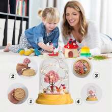 Lámpara Decorativa Armable Recargable USB – Luz Nocturna - el kit de arte y manualidades DIY es una gran actividad para quienes aman los unicornios o dinosaurios, ayuda a inspirar la imaginación y la creatividad de los niños mientras se divierten. - Dinosaurio - Ver 4