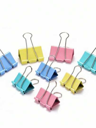 40 pezzi/scatola, 20 pezzi/scatola Fermagli colorati multifunzionali - Graffette colorate, forniture per ufficio in metallo, adatti per studenti