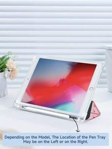 1pc All Black "With God All Things Are Possible" Slogan Tablet Protective Case, Compatible With Apple 10.2", Apple Pro 11" 2021/2020/10th Gen, Apple 11" 11th Gen 2025, Galaxy Tab A8 10.5" 2022, Matepad 10.4"/Tab, With Pencil Slot, Anti-Drop, Tablet Stand Cover - Nhiều màu-2 - Xem 5