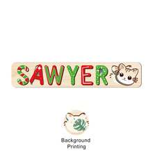1pc Customized Name Puzzle, Personalized 3D Letter Puzzle And Wooden Name Puzzle. Ideal Gift For Baby Boys And Girls On Birthday, Christmas, Anniversary! - Candy On the Right - View 13
