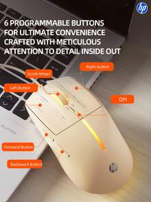 HP M260 Wired Mini Mouse, Computer Mouse, Desktop PC Office Business Laptop Mouse, Compatible With Microsoft Windows And Apple IOS Systems - Multicolor - View 8