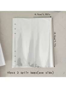 A5 Double Ring Binder, 10pcs Loose Leaf Bags, DIY Photo Album Storage Notebook, Kpop Organization Binder - Multicolor - View 7