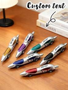 Customizable Text Car Ballpoint Pen - Supports Personalized Name, Cute Car Design With Vibrant Colors, Suitable For Office Workers And Car Enthusiasts. Perfect Gift: New Year Gift, Birthday Surprise Or Fun Writing Accessory - Multicolor - View 2