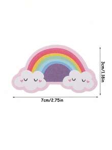 20/10/2pcs New Mini Heart Cloud Shaped Nail File, Small Sandpaper Brush Single-Sided Printed Nail Shaper, Convenient For Manicure On-The-Go - Multicolor - View 5