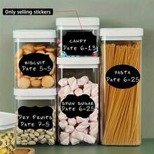 30pcs Reusable Chalkboard Labels With Pen - Removable Waterproof Self-Adhesive Stickers For Spice Jars, Food Containers & Kitchen Organization - 30 Items + 1 Pen - View 4