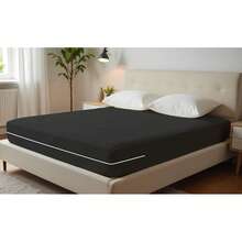 Double Gel Knit Mattress Cover With Zipper - 黑色 - 查看 12