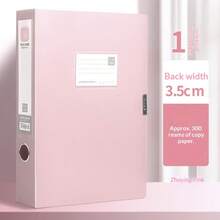 1pc Thick High Capacity Multi-Color File Folder, Foldable Document Storage Box, Office Supplies File Box - HDAH - View 16
