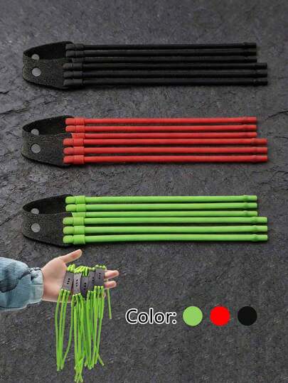 6 piezas Accesorios de resortera para caza al aire libre, que incluyen bandas de goma, bandas elásticas de tubo redondo hechas de látex natural, durables y con elasticidad duradera, adecuadas para caza al aire libre, práctica de tiro, pesca y talla grande. Equipo esencial para entusiastas del aire libre, también hace un regalo práctico para familiares y amigos.