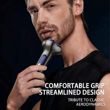 SKYWORTH 2-In-1 Electric Shaver For Men, Tri-Blade Rotary Beard Razor With Nose Hair Trimmer, Fast Rechargeable Grooming Shaver For Daily Face & Detail Grooming, Multi-Purpose Gift For Men - Multicolor - View 9