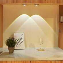 1个圆形猫眼日落投影灯，LED按压式日落投影灯，日落氛围装饰灯，适用于房间、客厅、厨房、橱柜 - 圓形夜燈 - 查看 6