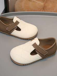儿童平底休闲鞋，提升孩子的自信心，舒适呵护双脚 - 卡其色 - 查看 5