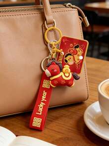 1pc Solar System Planet Keyring Moon Mercury Mars Double-Side Glass Ball Fashion Galaxy Nebula Keychain Pendant For Back To School - Multicolor - View 7