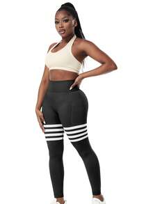 Casual    Pocket  Zipper    Sports & Work Out - 黑色 - 查看 6