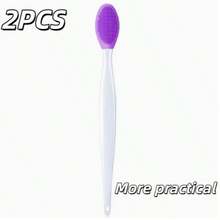 4件套二合一硅胶洁面刷 - 温和去除鼻颊角质，淡化唇色，令双唇光滑丰盈，柔嫩亮泽，健康动人。柔软双面去角质洁面刷，双面硅胶唇部磨砂刷。 - 1 - 查看 16