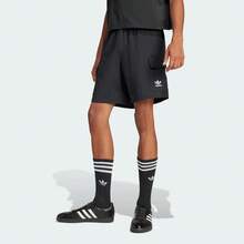 Adidas Originals Essentual Strefoil Casual Knitted Five-Point Cargo Shorts For Men - Black - View 2