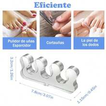 2 Pares Separador de dedos piespie c bunion cor endrezadores Pie ortopédicos pintarse las uñas de los pies cores de allux valgus alio de uanetes  (tranrencia) - Transparencia - Ver 2