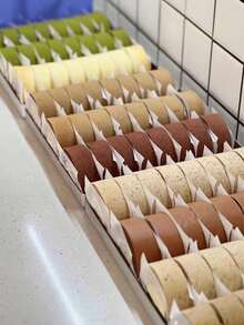 Giấy ngăn cách cuộn bánh mì Thụy Sĩ (100/200 tờ), giấy chống rò rỉ trà sữa, màng bọc chống tràn cà phê, giấy lót bánh mì kẹp thịt hình tròn chống dầu. - Nhiều màu - Xem 2