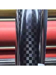 New High Gloss PET Checkered Forged Carbon Fiber Self-Adhesive Sticker Roll, Stretchable Car Wrap Aluminum Foil With Air Release, Suitable For Cars, Motorcycles, Bicycles And Other Vehicle Customization, Forged Carbon Fiber Customization Film - One Size Fits All - View 9