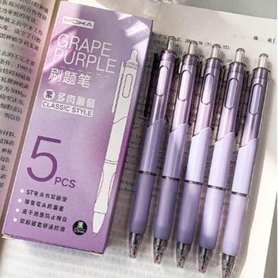 High Quality Retractable Quick-Drying Bleed-Proof Pen Set, Suitable As Student Stationery, Exam Prizes And Gifts