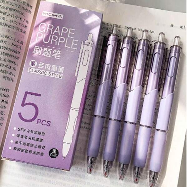 High Quality Retractable Quick-Drying Bleed-Proof Pen Set, Suitable As Student Stationery, Exam Prizes And Gifts