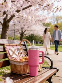 1pc Custom Valentine's Day Water Bottle, Personalized With Text, Perfect For Daily Use And Romantic Gifts - Multicolor - View 10